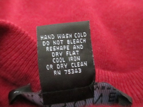 GIASONE 🔥 GR. XL== ROT / KASCHMIR / RUNDHALS PULLOVER - Bild 7 von 7