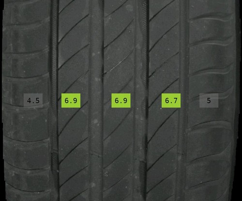 205/55 R16 Sommerreifen Mercedes CLA W117  16 Zoll Alufelgen Komplettsatz 5-6mm - Bild 7 von 8