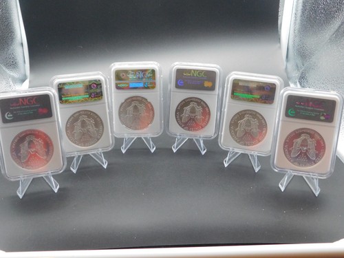 Silberadler 1994-1999 - 6 Münzen - NGC MS69 - Brown Label - Jahre in Folge - Bild 12 von 12