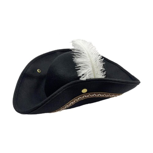 Pirate Hat Costume Accessories Multipurpose Buccaneer Hat with Feather for - Picture 5 of 7