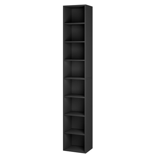 71 Inches Tall Narrow Bookcase, 8-Tier Slim CD DVD Media Tower Rack, Corner B... - Picture 8 of 8