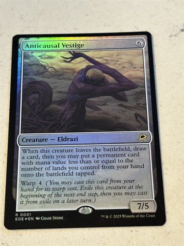 Vestigio anticausal de lámina de colección, Eldrazi, Edge of Eternities, sin usar - Imagen 1 de 1