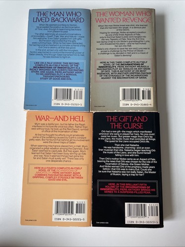 The Incarnations of Immortality Book 2-5 Piers Anthony Vintage Paperback - Picture 2 of 14