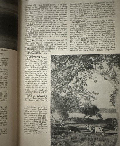 The Champlin Encyclopedia Places And Events 1948 Brown/gold HB Antique Book - Imagen 6 de 16