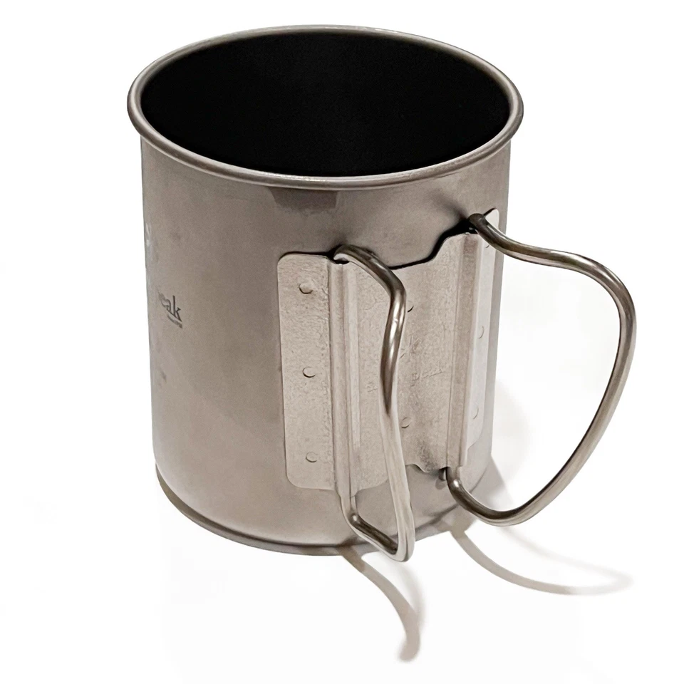 Taza Snow Peak Ligera Pared Única Titanio 300 Mochilero Camping Pequeña Foto 2 de 4