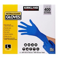 Kirkland Signature Nitrile  Exam Gloves - Large, 400 Count