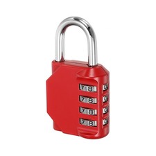 3" Long 4 Digit Lock Combination Waterproof Zinc Alloy Resettable Combi