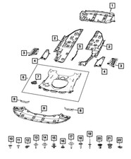 Genuine Mopar Front Fascia Spat Left 68305245AA