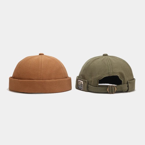 Männer Frau Docker Cap Hat Docker Hat Sailor Hat Biker Cap Brimless Hat - Bild 4 von 15