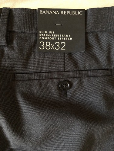 Banana Republic 38x32 schmale Passform fleckenbeständige Komfort Stretch Wollhose $ 118 - Bild 2 von 6