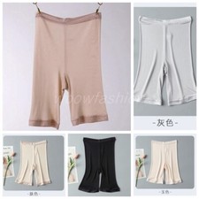 Lady Mulberry Silk Pettipants Culotte Slip Bloomers Split Skirt Shorts Lingerie