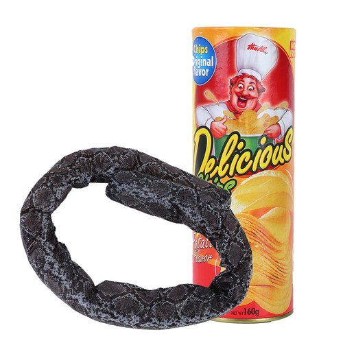 Funny Tricky Toys Magic Potato Chip Spring Snake Toy Prank Props Party - Picture 10 of 12