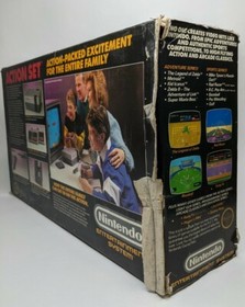NES Nintendo Action Set TUTTO ORIGINALE COMPLETO CACCIA ALL'ANATRA. RARO, HTF, VINTAGE