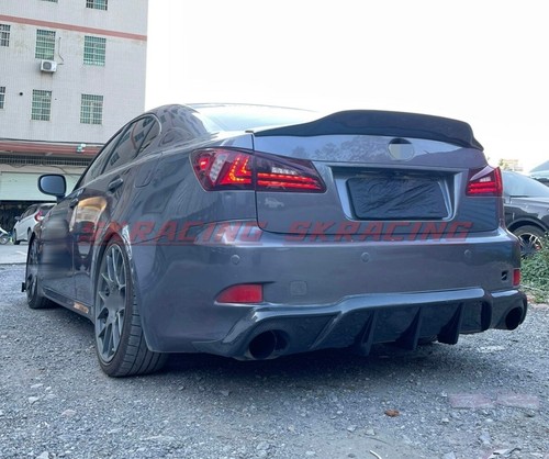 Carbon Fiber/Glossy Black Rear Spoiler Wing Fits For LEXUS IS250 IS350 ISF 06-12 - Bild 5 von 44