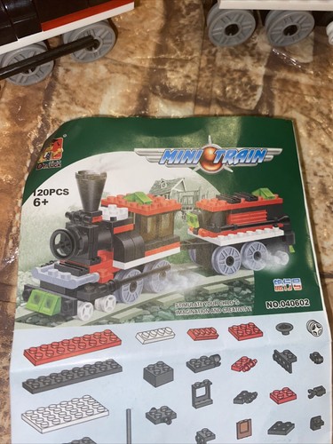Dr.Luck Bricks and Blocks Locomotive Train  Mini Brick Train - Foto 10 di 10