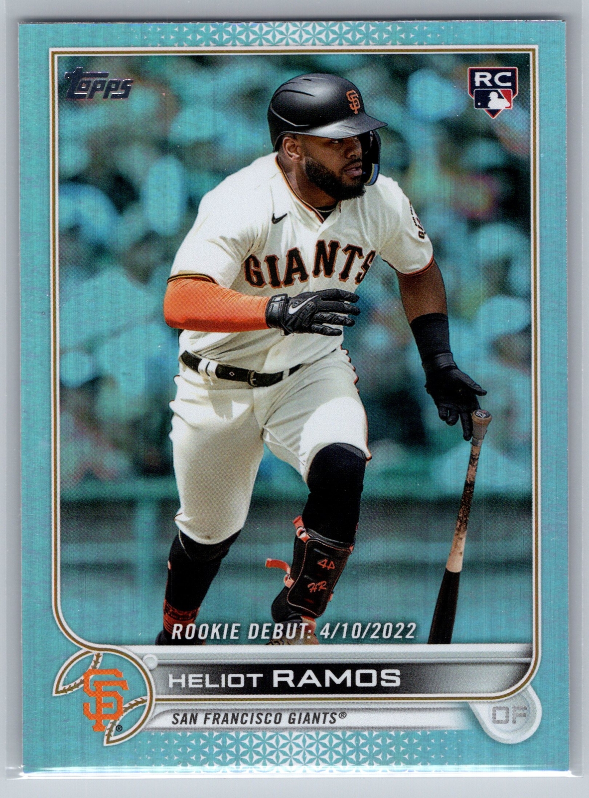 2022 Topps Update Heliot Ramos Rookie Rainbow Foil #US17 San Francisco Giants