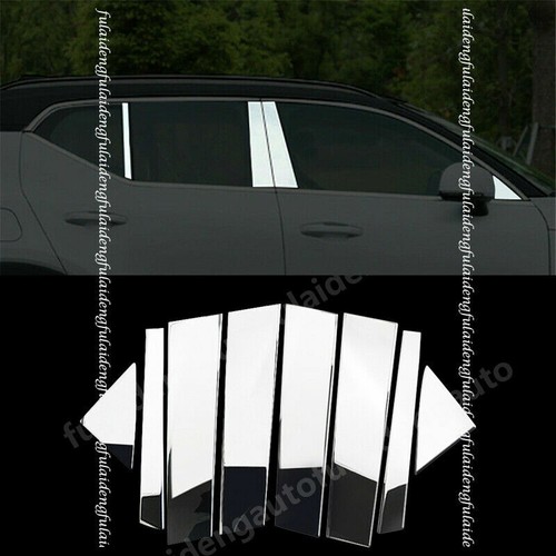 Chrome stainless Pillar Posts For Volvo XC40 2018-21 Door Trim Mirror Cover Kit - Picture 1 of 5