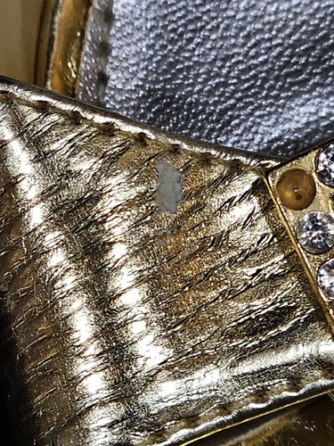 Tacchi P.S Studio USA oro metallizzato taglia 7,5 nuovi senza scatola - Foto 5 di 5