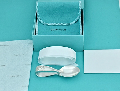 Tiffany & Co Sterling Silver 925 Mother Goose Baby Spoon, Boxed+Accessories Mint - Picture 3 of 24