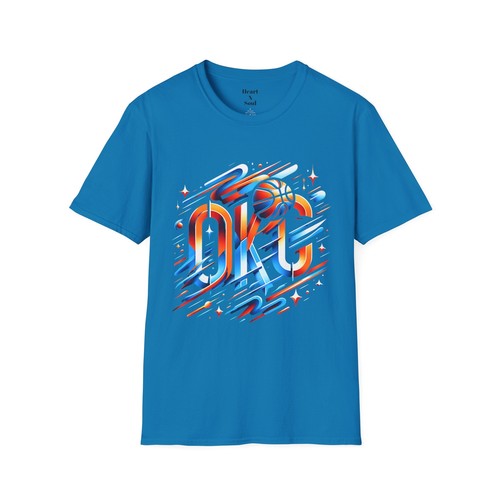 OKC Basketball Grafik Unisex T-Shirt, Freizeitshirt, Fanbekleidung, Thunder Gear, - Bild 16 von 17