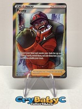 Pokemon Peony 197/198 Chilling Reign Sword & Shield FULL ART TRAINER