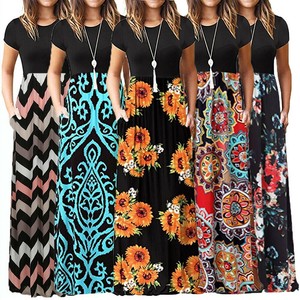 Women-039-s-Maxi-Boho-Dress-Floral-Summer-Beach-Cocktail-Evening-Party-Long-Sundress