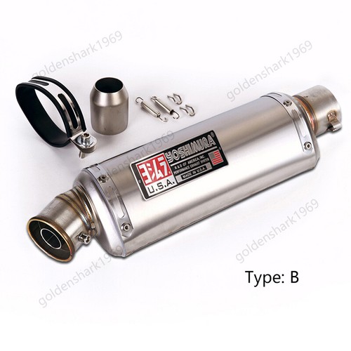 310 370 440mm Motorcycle Exhaust Tail Pipe 51mm Muffler Tips Silecner DB Killer - Picture 5 of 10