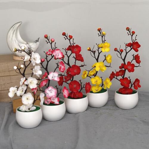 30 Cm Plantas Artificiales Bonsai Pequeño Árbol Simulación Maceta Plantas Flores Falsas Pestaña - Imagen 3 de 29