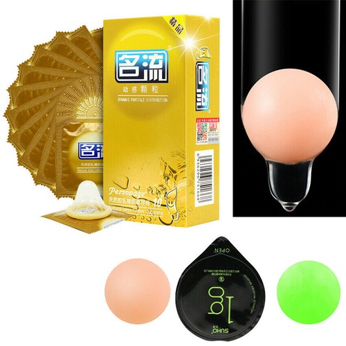 10pcs Adult Condoms Latex Sensitive Dotted Massage Soft Ball Stimulate Silicone - Picture 17 of 17
