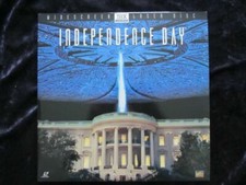 Independence Day (Laserdisc) 2 DISK SET  GOOD FORMER RENTAL