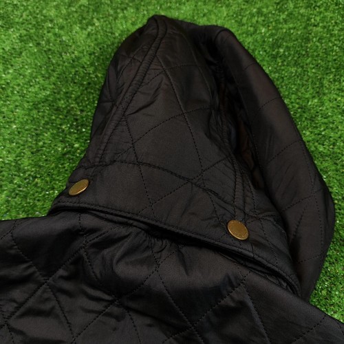 Chaqueta acolchada Barbour Viper para mujer 38 negra hebilla con cremallera completa al aire libre con capucha * - Imagen 6 de 14