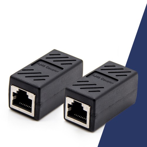 2 Pcs Wire Joiner Electrical Connector Network Cable Female Coupler LAN - Photo 6/12