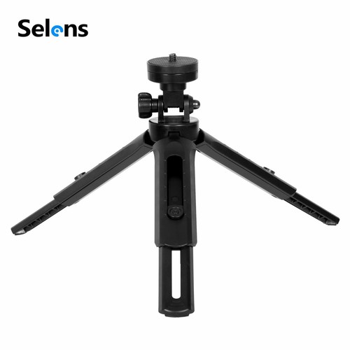 Selens Mini Tabletop Tripod Monopod Handle Stabilizer Phone Clip Video Vlog - Picture 2 of 12
