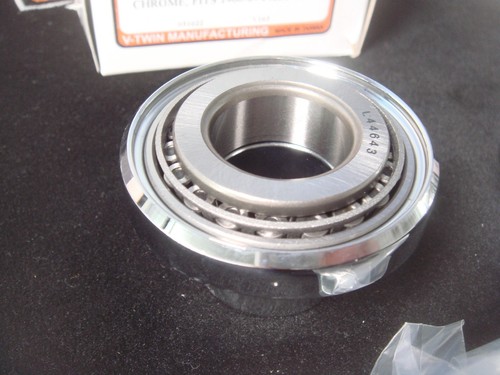 Harley 3 Degree Neck Cup Set Raked Kit Big Twin Chopper Custom V-Twin 24-0283 X4 - Picture 3 of 8