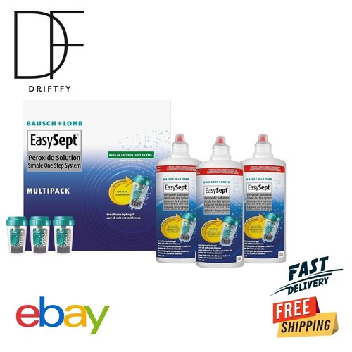 EasySept Hydrogen Peroxide Contact Lens Solution 3x 360 ml for