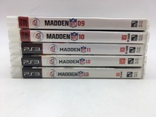 Madden NFL Lot - Sony Playstation 3 (Madden NFL 09, 10, 11, 12, 13) w/ Manuals