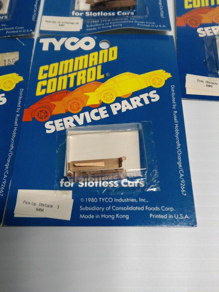 Tyco Command Control Tyco Command Control Service Parts LOT 1 CardOf Each #6489, 6386, 6494 ...