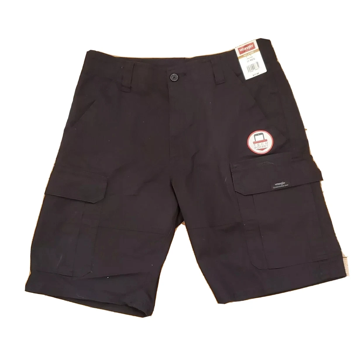 Wrangler men's shorts with tech pocket sale