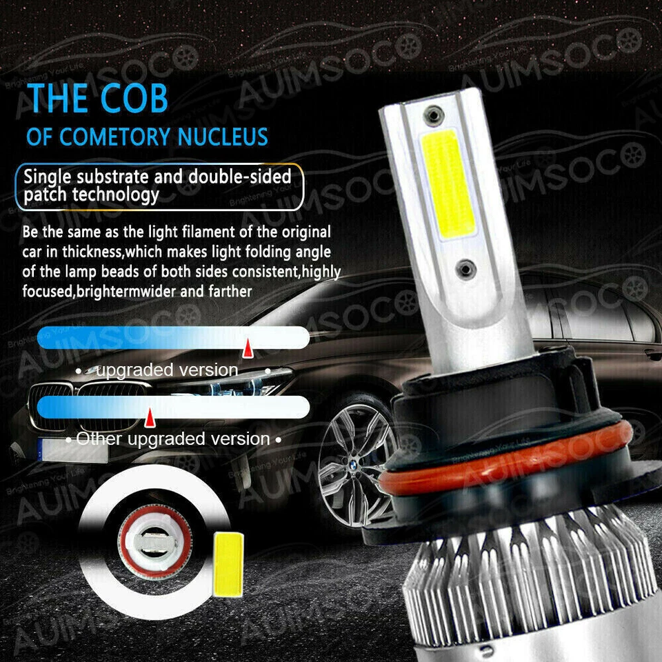 Kit de faros antiniebla LED blancos 6X 6000K para Mercury Tracer 1997-1998 Foto 4 de 4