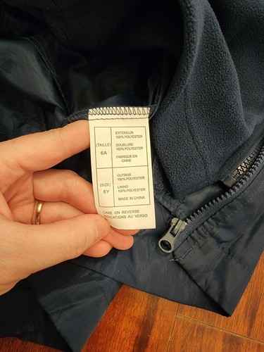 Disneyland Paris 1992 kids 2 -in- 1 Jacket Size 6A - Picture 14 of 16