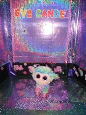 ❤️Ty Beanie Boos / "Daffodil" The Rainbow Lamb w/Sparkly Pink Big Eyes 6" Plush!
