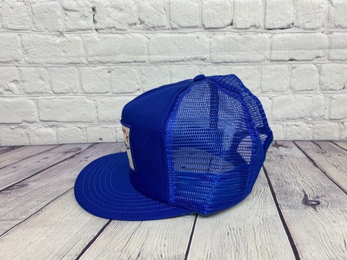 Vintage Pacific Western Boeing 767 Trucker Hat Mesh Cap Snapback Patch Blue - Picture 2 of 6