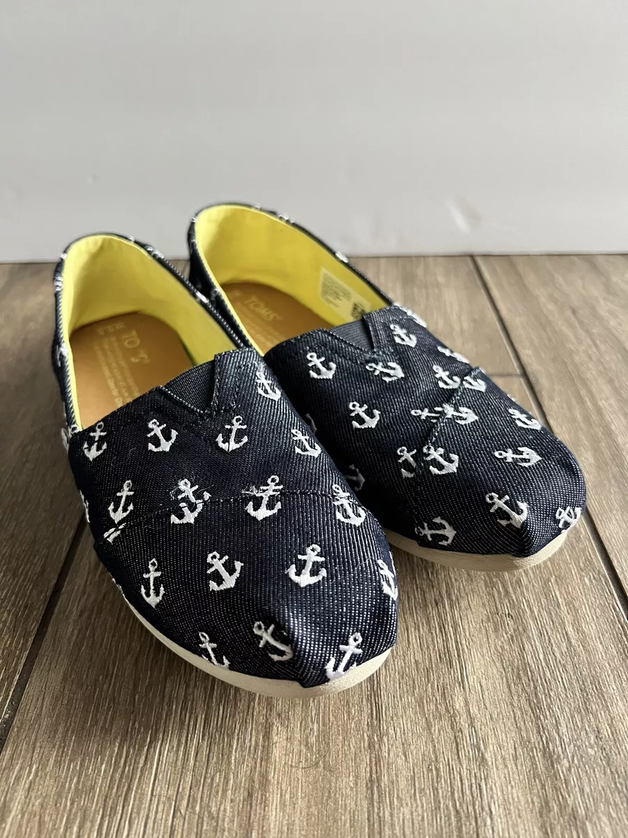 Navy print cheap shoes