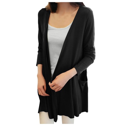 Long Cardigan Women's Long Sleeve Thin Spring Summer Autumn Cardigan - Picture 15 of 42