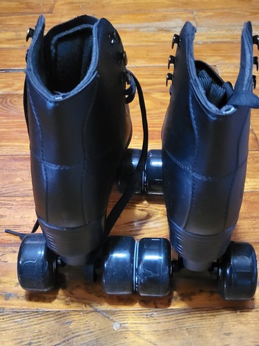 Roller Derby Rewind Roller Skates Boys 5 New Black Quad Lace-Up - Picture 4 of 11