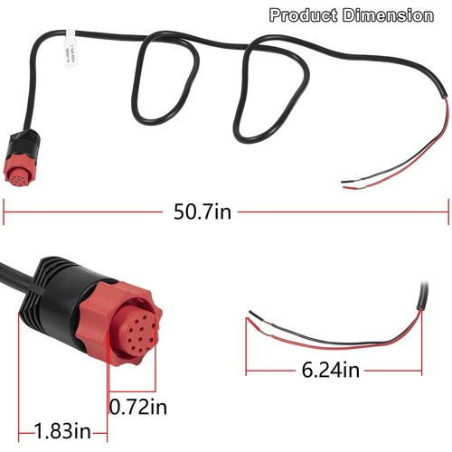 Cable de alimentación 000-14041-001 HDS/Elite/Gancho para gancho Lowrance HDS Elite FS Ti2 - Imagen 4 de 8