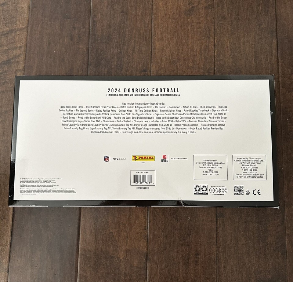 2024 Panini Donruss NFL Football Costco Bundle with 1 Oversized