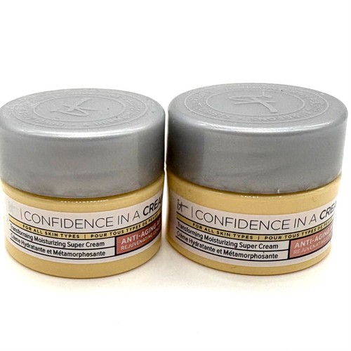 2 x IT Cosmetics Confidence In A Cream Anti-Aging Armour 7ml - New - Free P&P - Picture 2 of 4