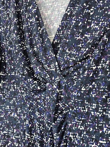 Jacqui E Dress Ladies Size Medium Stretch 3/4 Sleeve Geometric Pre-Owned - Picture 3 of 6