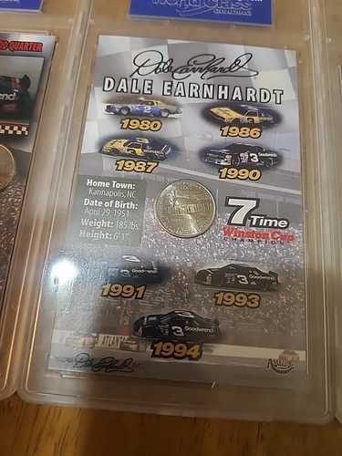 2001 Amazing Mint Colorized Dale Earnhardt NC State Quarters WCG Graded Cards - Picture 9 of 10